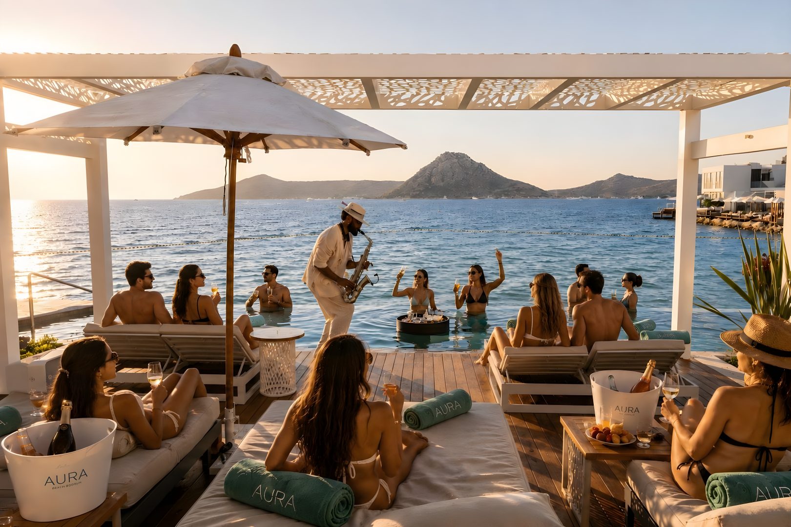 Aura Beach, a restaurant in Bodrum, Turkey — photo 2