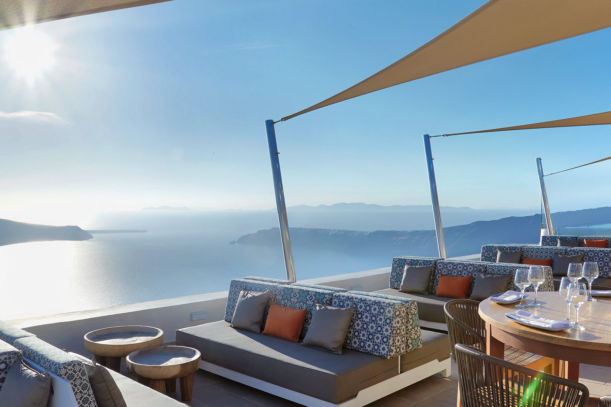 Buddha-Bar Beach, in Santorini, Greece — photo 2