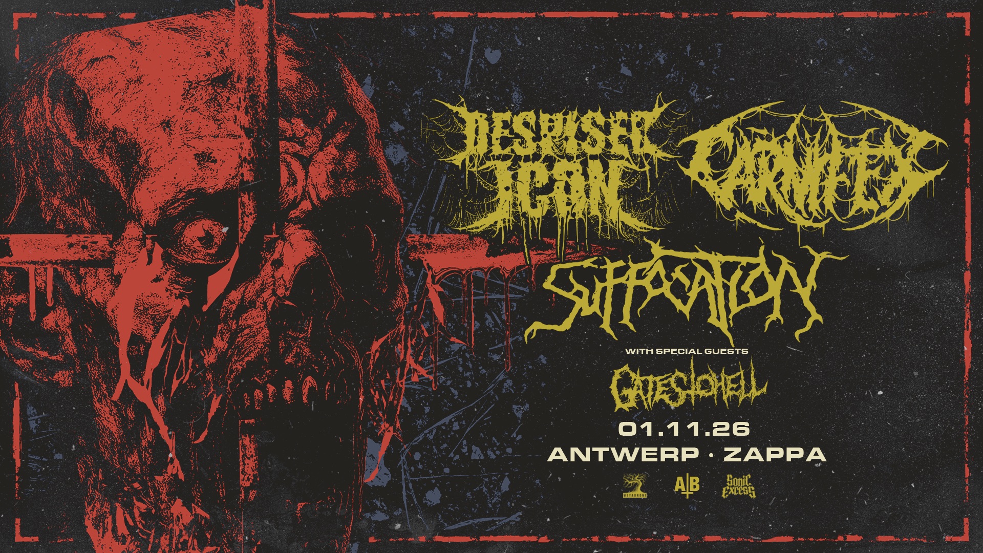 CARNIFEX + DESPISED ICON + SUFFOCATION + GATES TO HELL