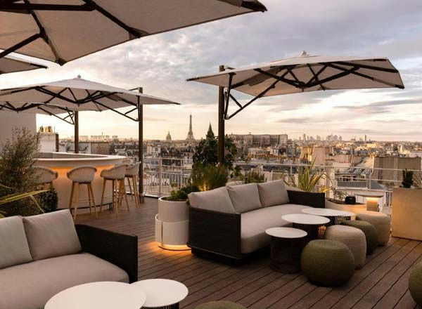 Rooftop Bar at Hôtel Dame des Arts